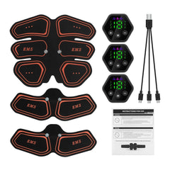 Digital Display Abdominal Muscle Patch EMS Muscle Massage - FitForge