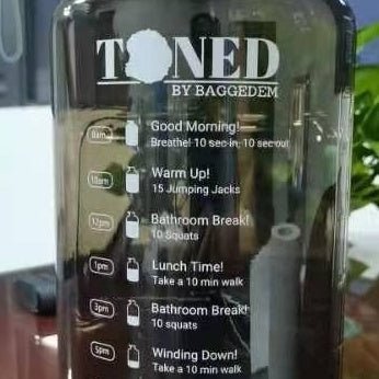 Gallon Outdoor Portable Gym Plastic Water Bottle - FitForge