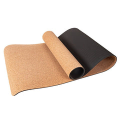 TPE Cork Yoga Mat Tasteless Non - slip Beginner Yoga Gym Mat Thicken - FitForge