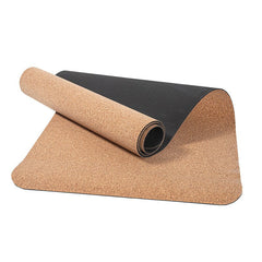 TPE Cork Yoga Mat Tasteless Non - slip Beginner Yoga Gym Mat Thicken - FitForge