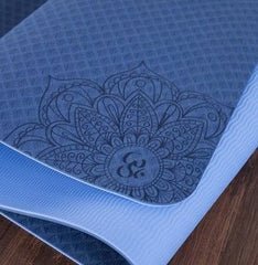 Two - color TPE Non - slip Yoga Mat Fitness Mat - FitForge