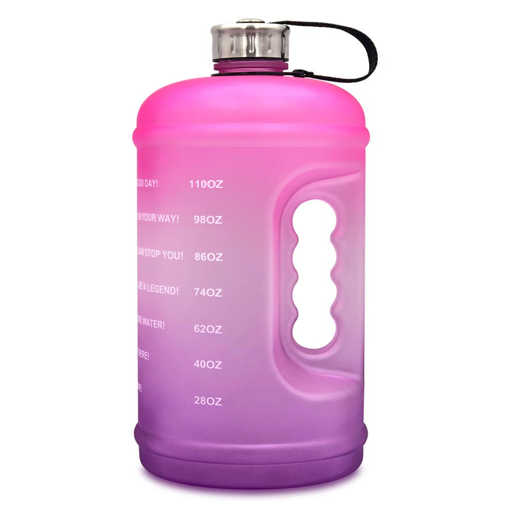 2.2L Sports Bottle Gradient Plastic Gym Large Capacity Outdoor Space Cup - FitForge