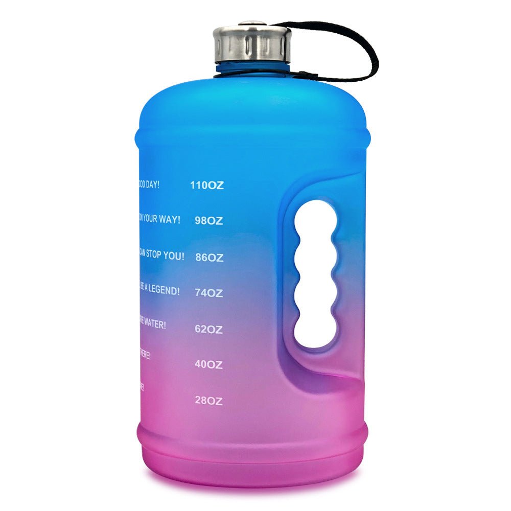 2.2L Sports Bottle Gradient Plastic Gym Large Capacity Outdoor Space Cup - FitForge