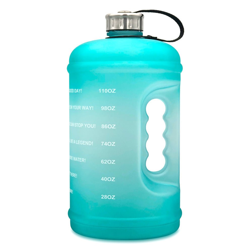 2.2L Sports Bottle Gradient Plastic Gym Large Capacity Outdoor Space Cup - FitForge