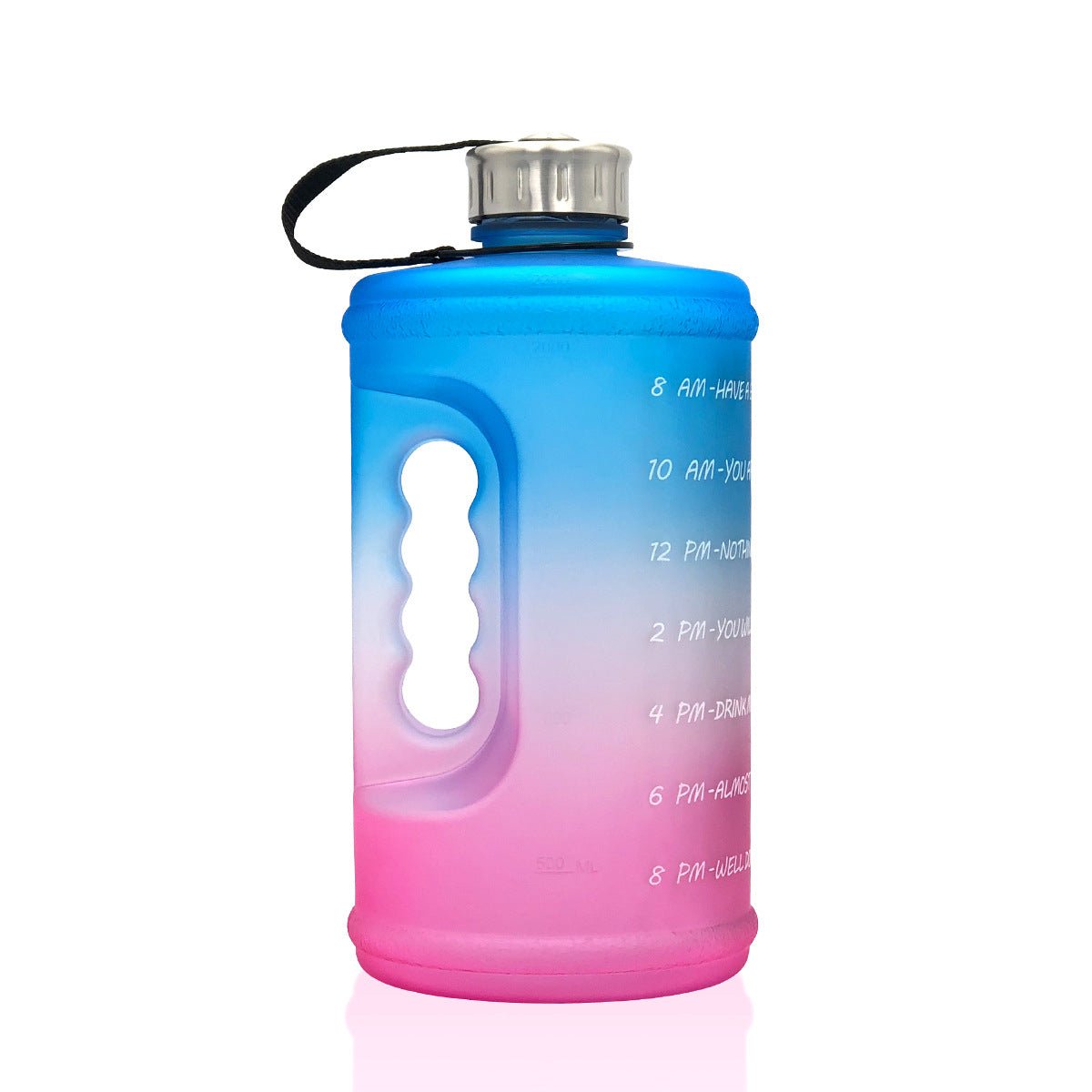 2.2L Sports Bottle Gradient Plastic Gym Large Capacity Outdoor Space Cup - FitForge