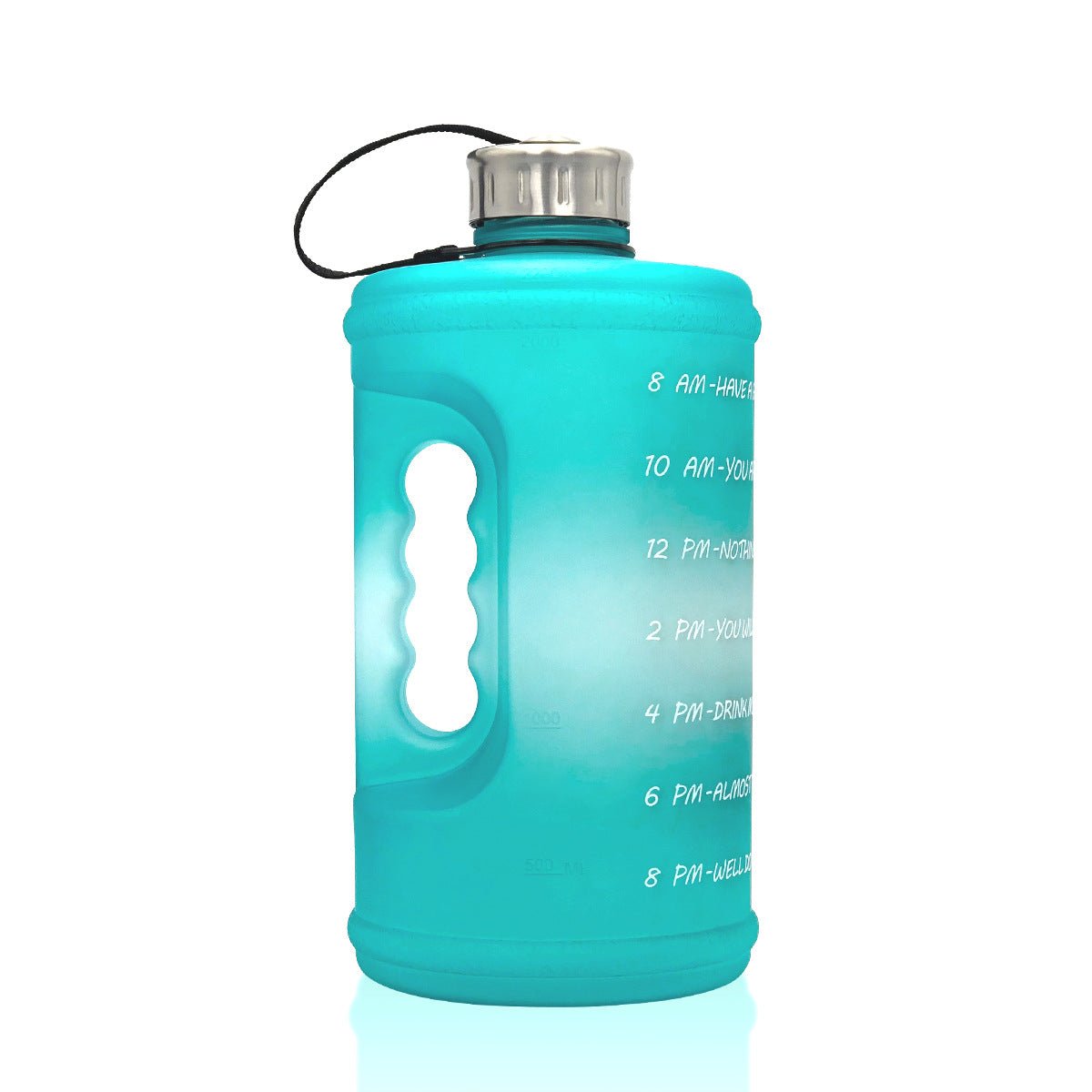 2.2L Sports Bottle Gradient Plastic Gym Large Capacity Outdoor Space Cup - FitForge