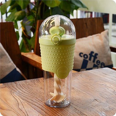 500ML Kids Plastic Water bottles Protein Shaker Blender Bottles with straw BPA Free Portable Sport My Water bottles - FitForge