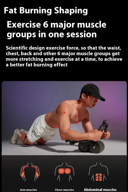 Automatic Rebound Abdominal Wheel - FitForge