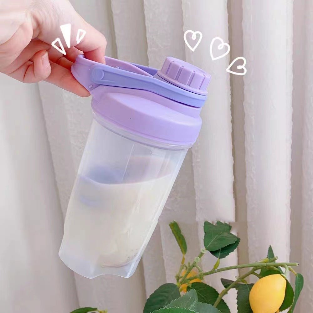 Blender Shaker Bottle With Scale Protein Shakes Leakproof For Powder Workout Gym Fitness Sport Mixing Cup Water Bottle Kitchen Gadgets - FitForge