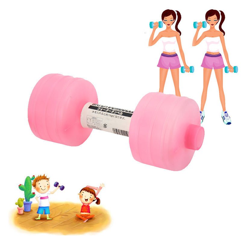 Body Building Water Dumbbell Weight Dumbbells Slimming Fitness Gym Equipment Yoga for Training Sport Plastic Bottle Exercise - FitForge