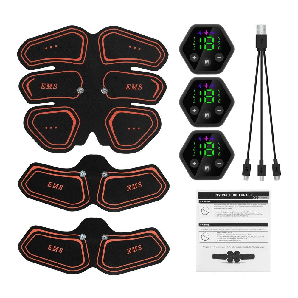 Digital Display Abdominal Muscle Patch EMS Muscle Massage - FitForge