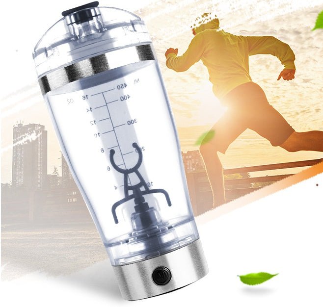 Electric Protein Shake Stirrer USB Shake Bottle Milk Coffee Blender Kettle Sports And Fitness Charging Electric Shaker Cup - FitForge