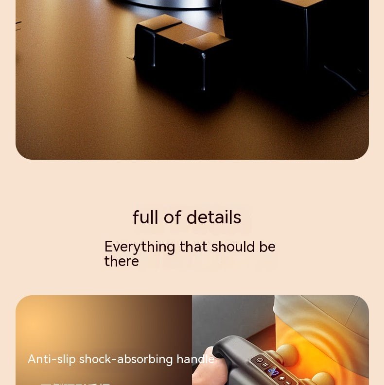 Four Head Massage Gun Massage Gun Whole Body High Frequency Muscle Relaxation Massager - FitForge