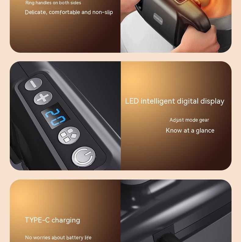 Four Head Massage Gun Massage Gun Whole Body High Frequency Muscle Relaxation Massager - FitForge