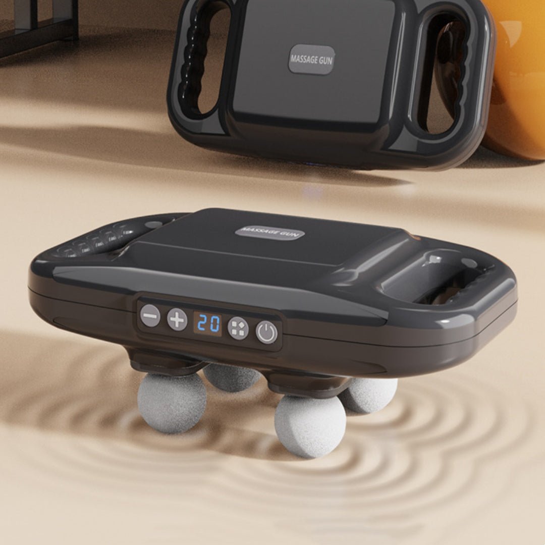 Four Head Massage Gun Massage Gun Whole Body High Frequency Muscle Relaxation Massager - FitForge