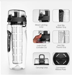 Free Fruit Infuser Juice Shaker Bottle Portable Climbing Camp Bottle - FitForge