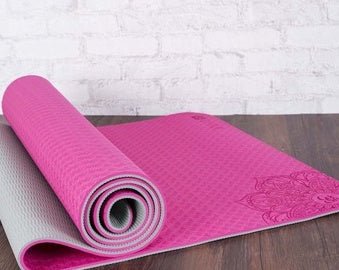 Two - color TPE Non - slip Yoga Mat Fitness Mat - FitForge