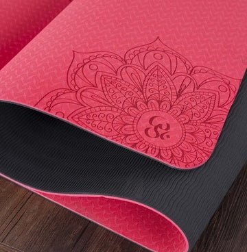 Two - color TPE Non - slip Yoga Mat Fitness Mat - FitForge